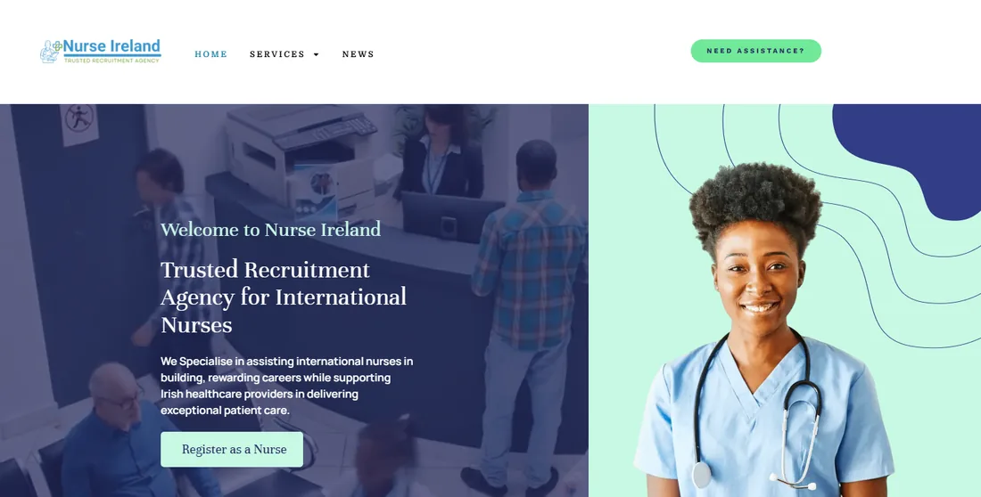 Nurse Ireland website home page